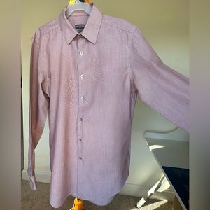 Pink stripes dress shirt